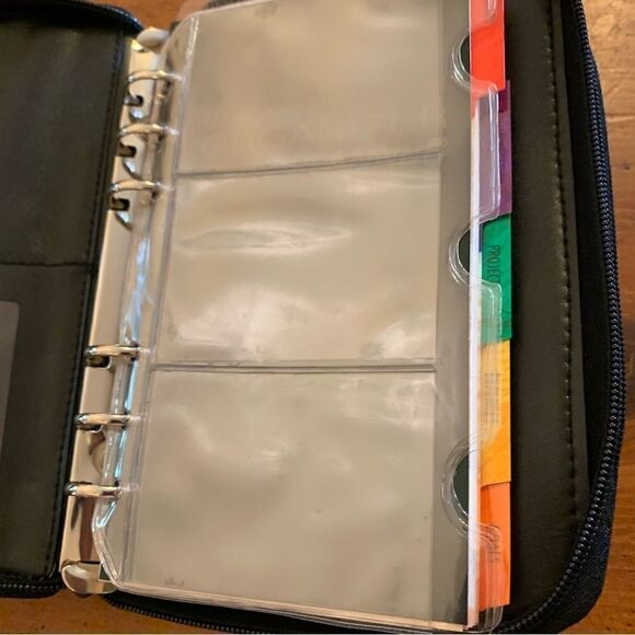 Philippe Amiel Planner Black Vegan Leather pen does not work no calculator - Picture 6 of 6